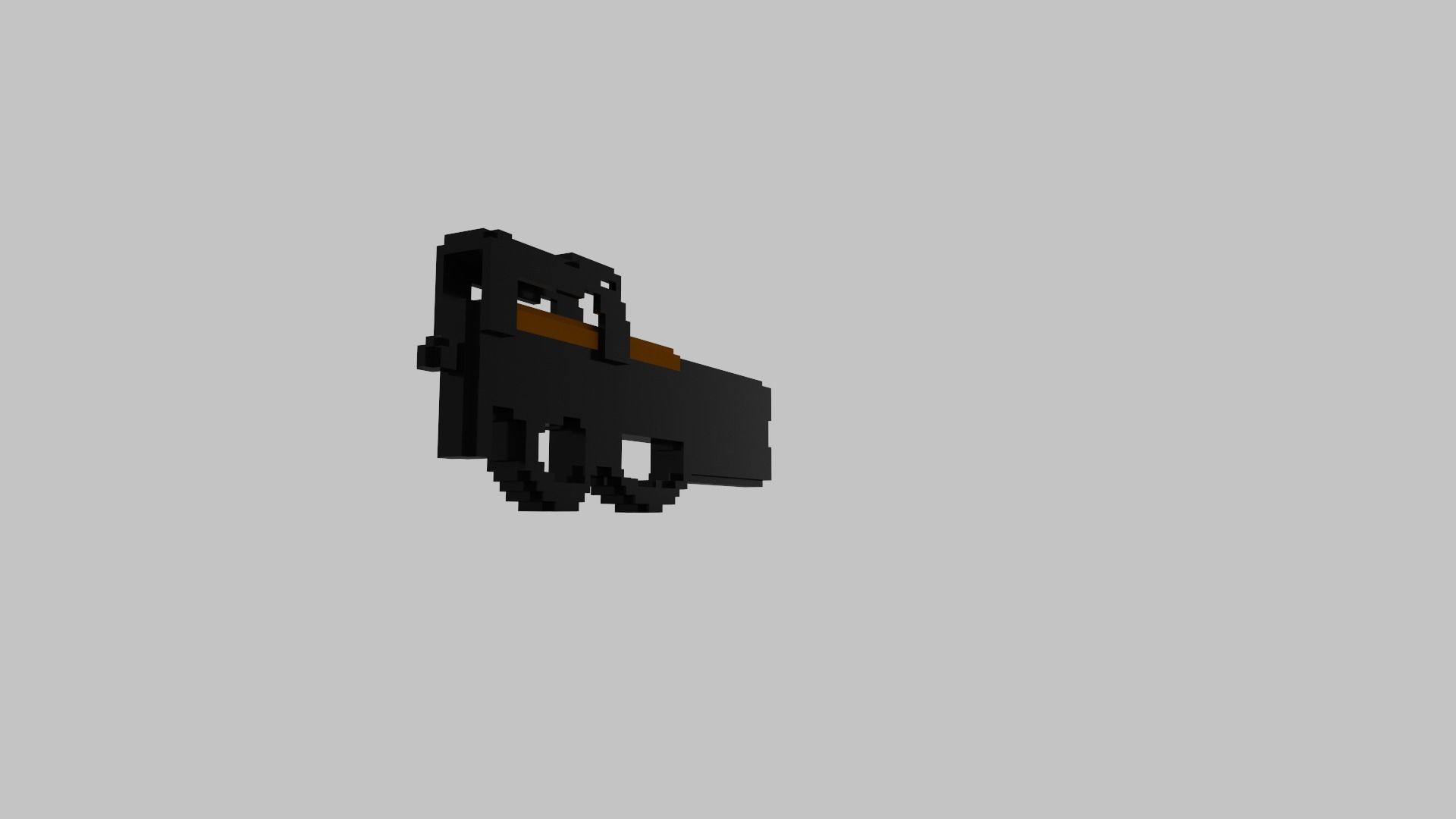 P90 Voxel 3D model_9
