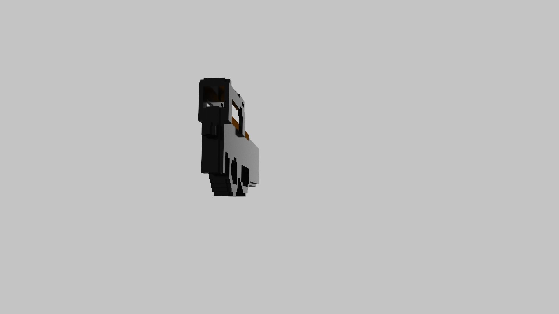 P90 Voxel 3D model_7