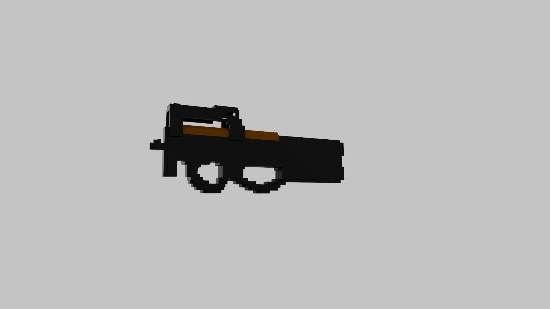 P90 Voxel 3D model_12