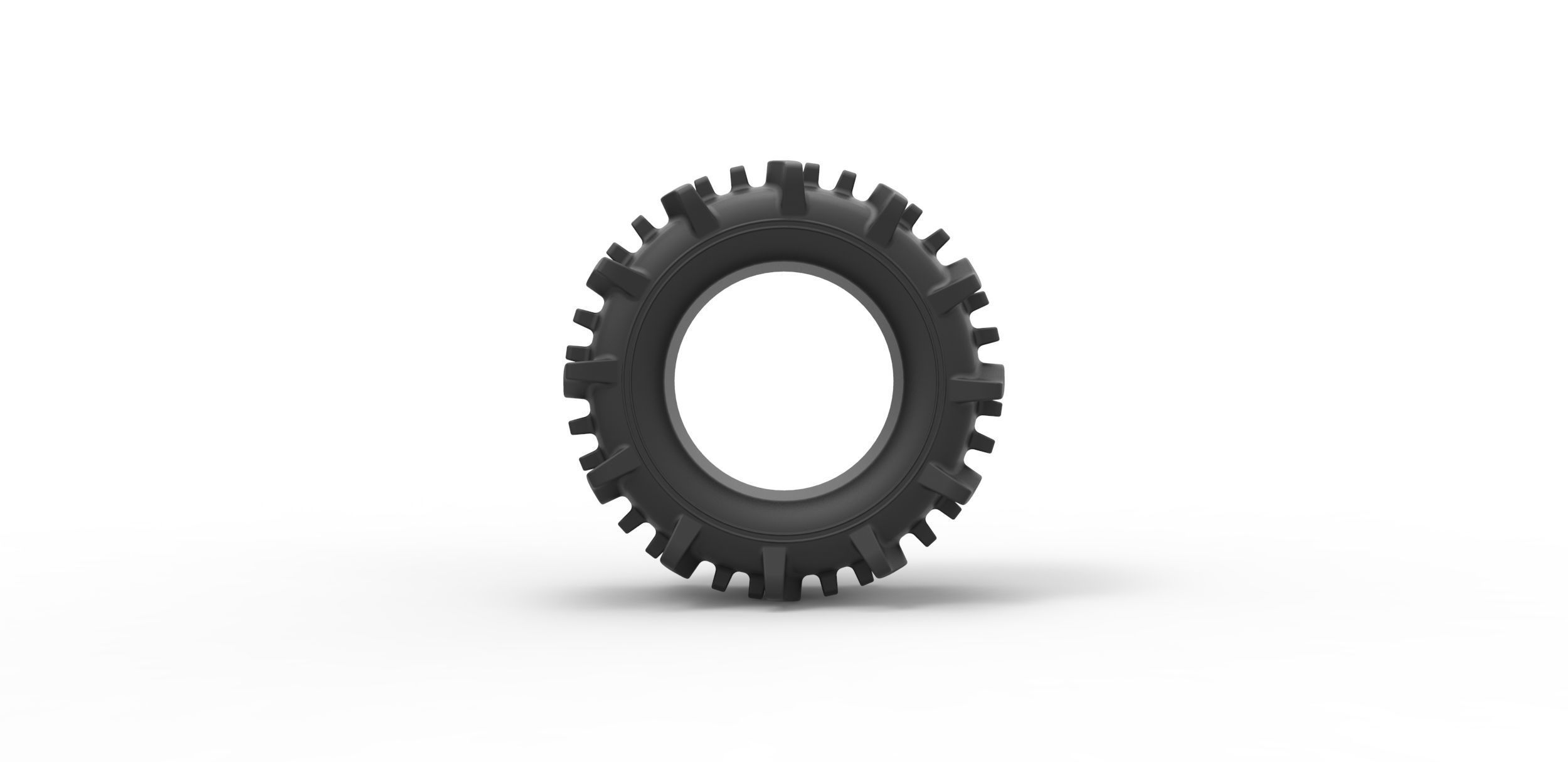Offroad tire 19 Scale 1 to 25 3D print model_4