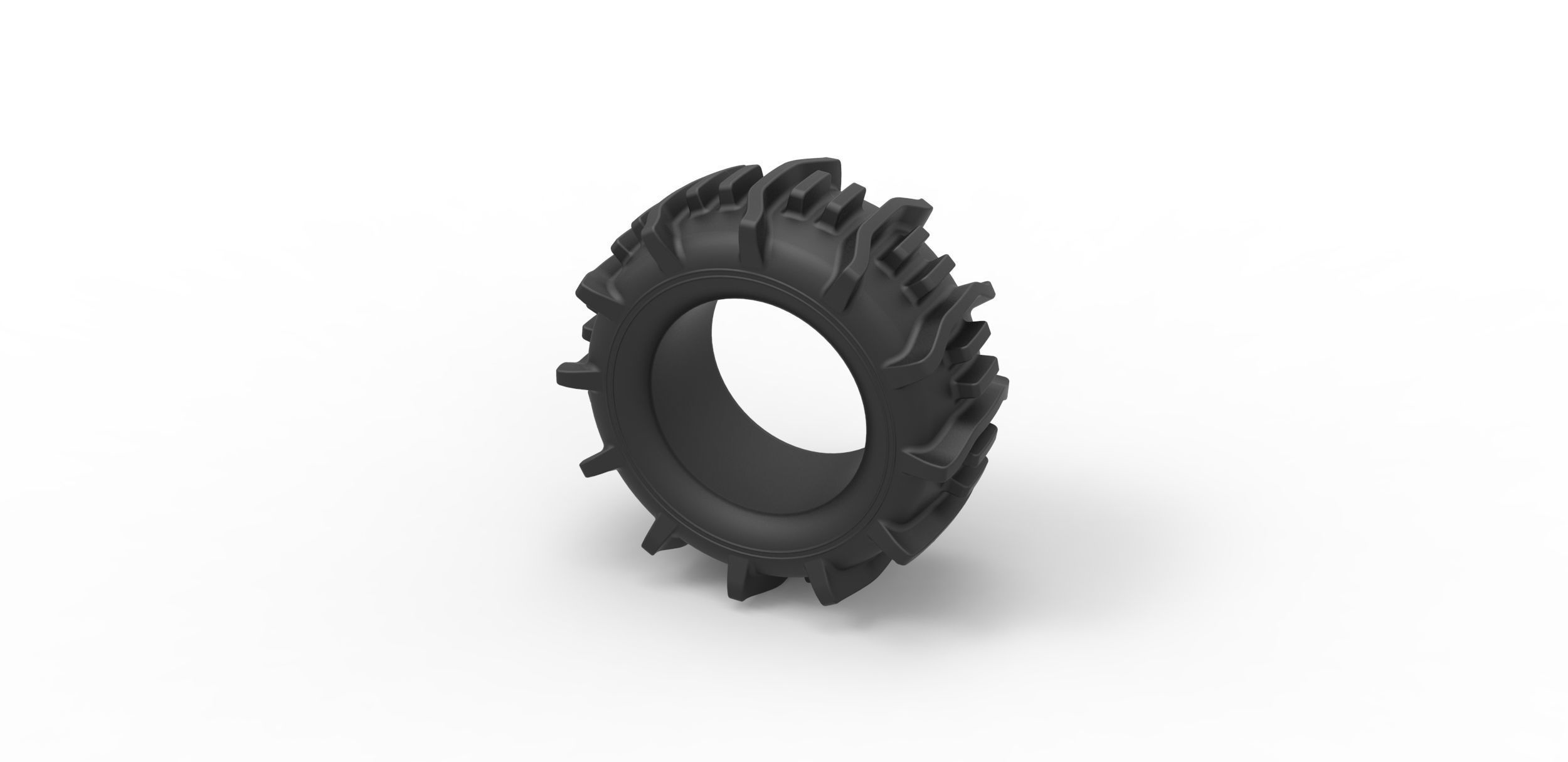 Offroad tire 19 Scale 1 to 25 3D print model_6