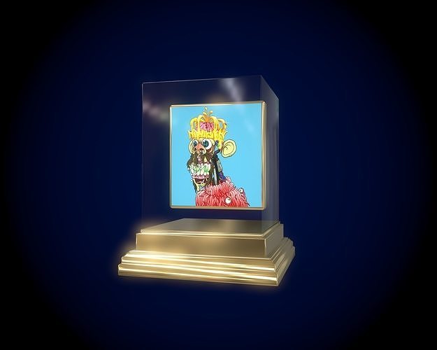 Mutant Ape 16 Gold Club Low-poly 3D model
