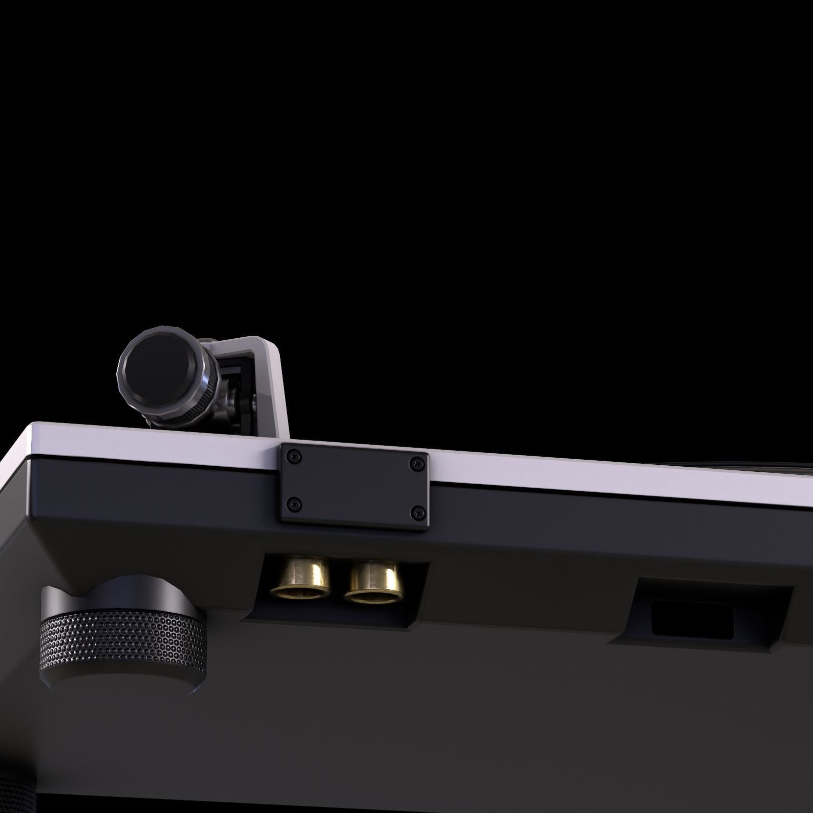 Turntable SL-1200 Low-poly 3D model_6