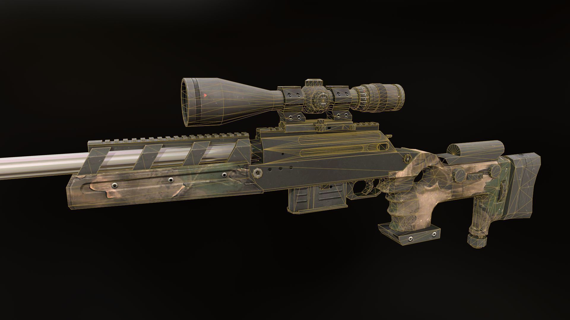 TPG-1 sniper rifle Low-poly 3D model_4