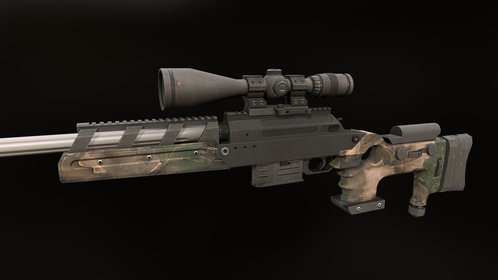 TPG-1 sniper rifle Low-poly 3D model_3