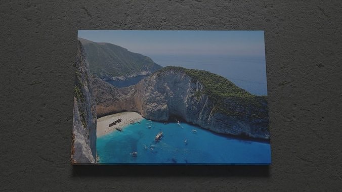 Beach Canvas Table   Low-poly 3D model