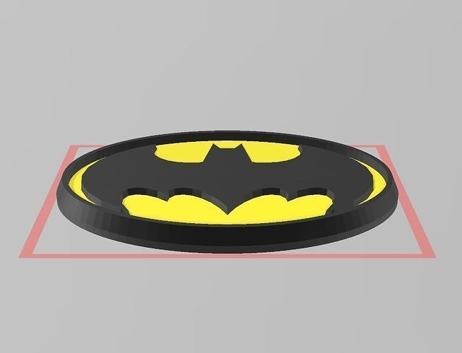 Classic Batman Chest Emblem 3D print model