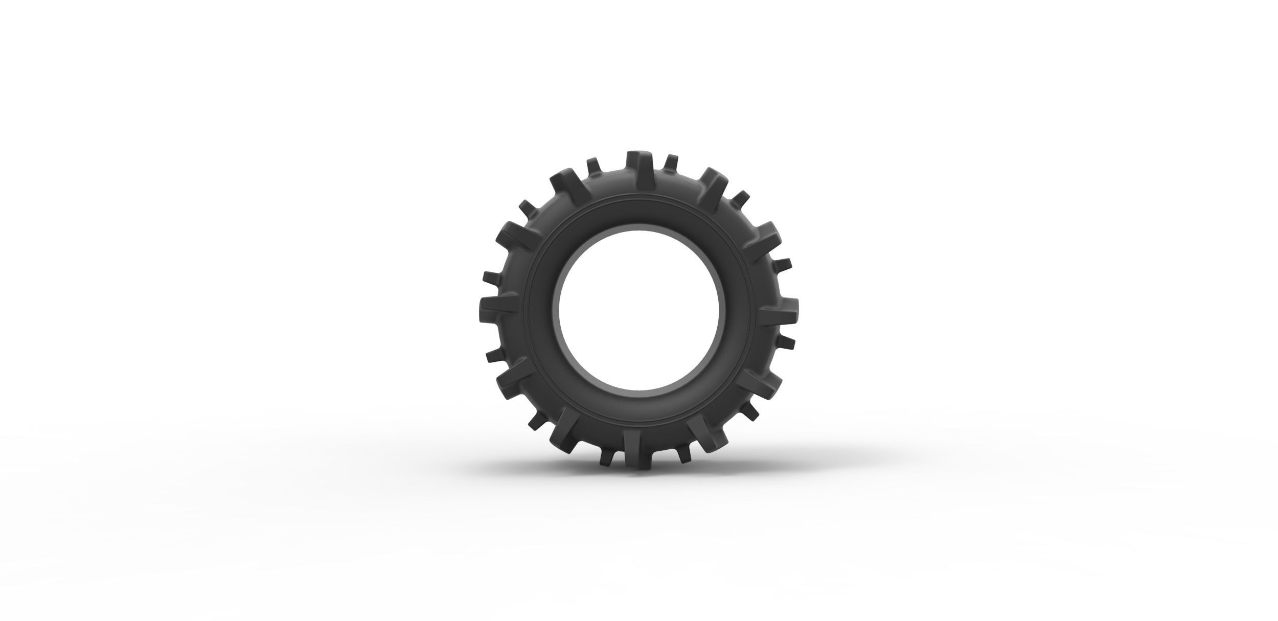 Offroad tire 20 Scale 1 to 25 3D print model_4