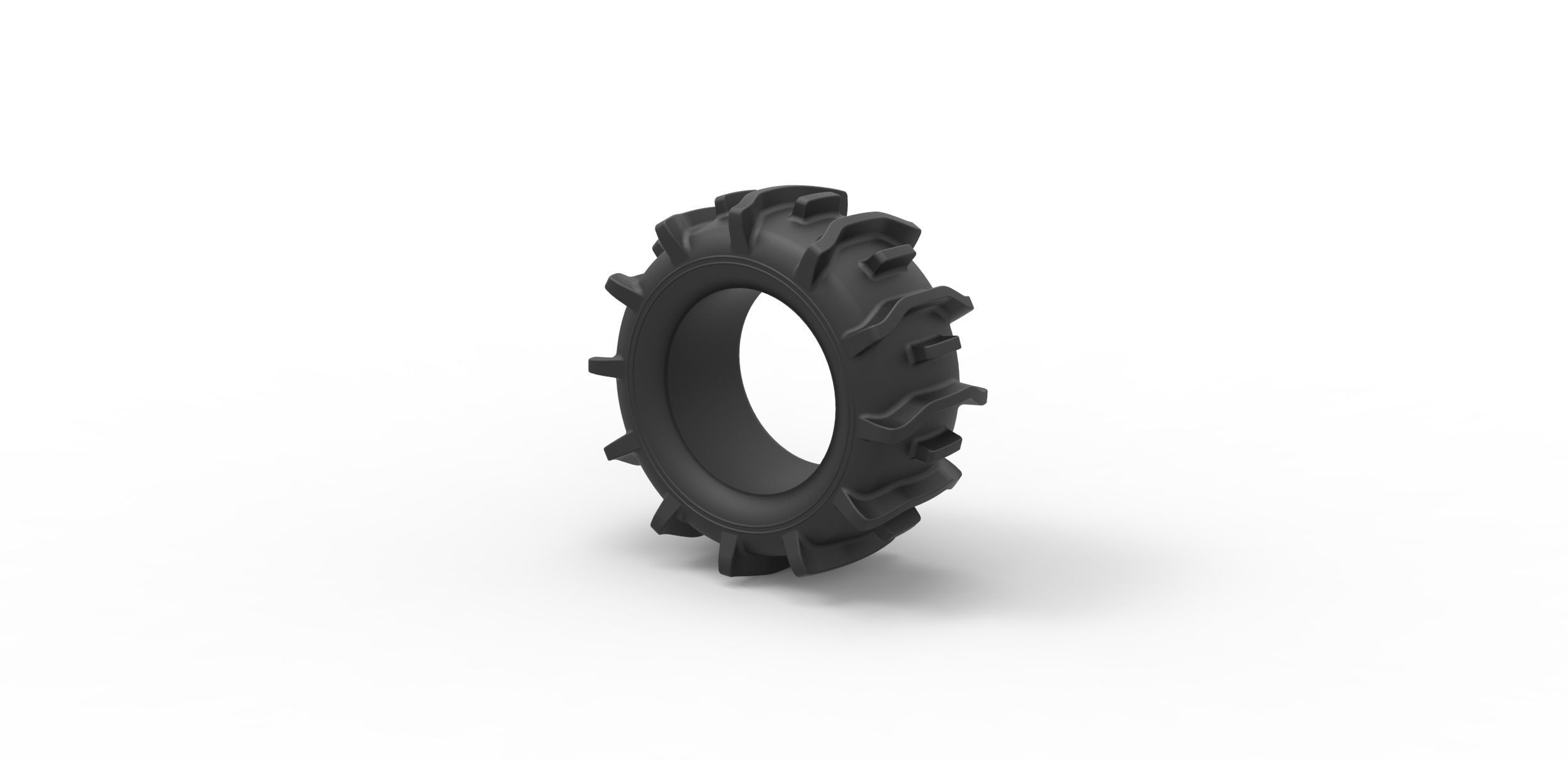 Offroad tire 20 Scale 1 to 25 3D print model_6