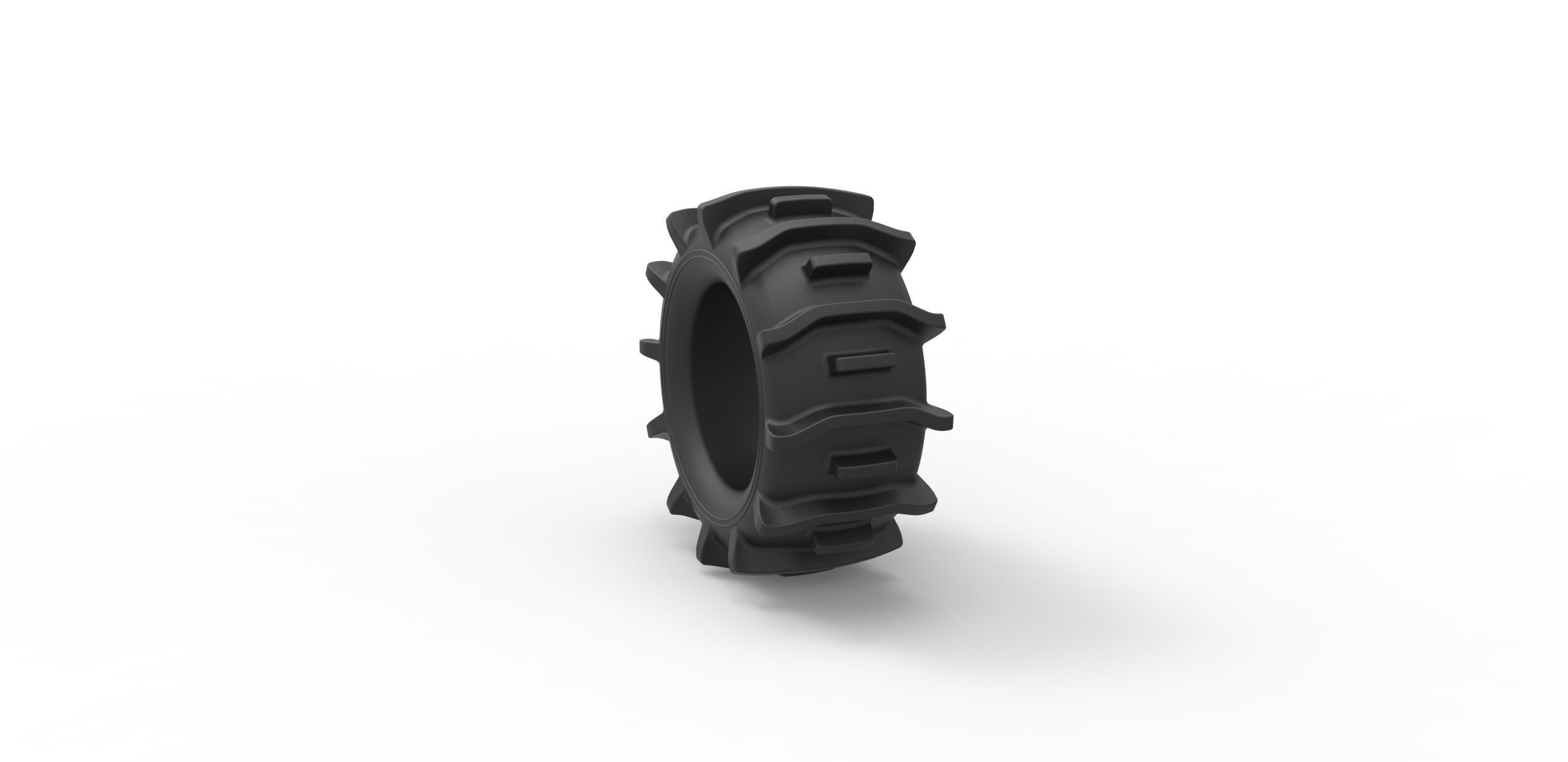 Offroad tire 20 Scale 1 to 25 3D print model_7