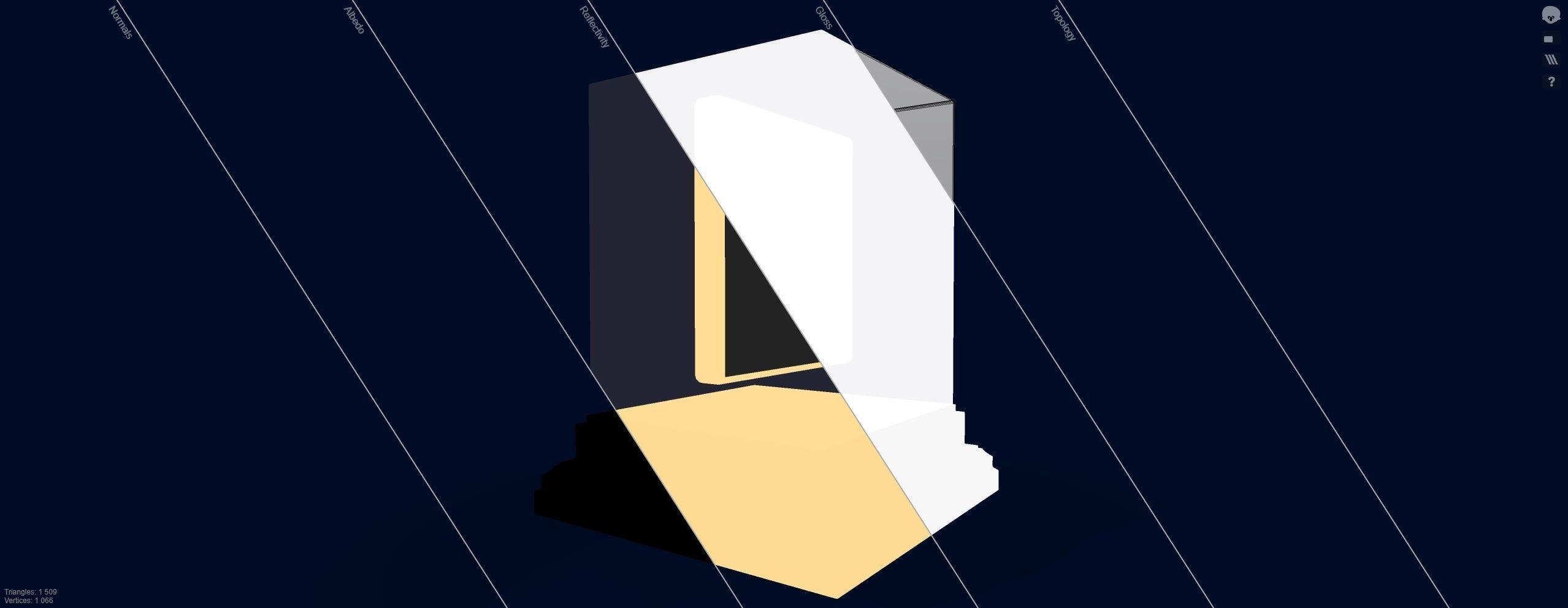 Mutant Ape 17 Gold Club Low-poly 3D model_12