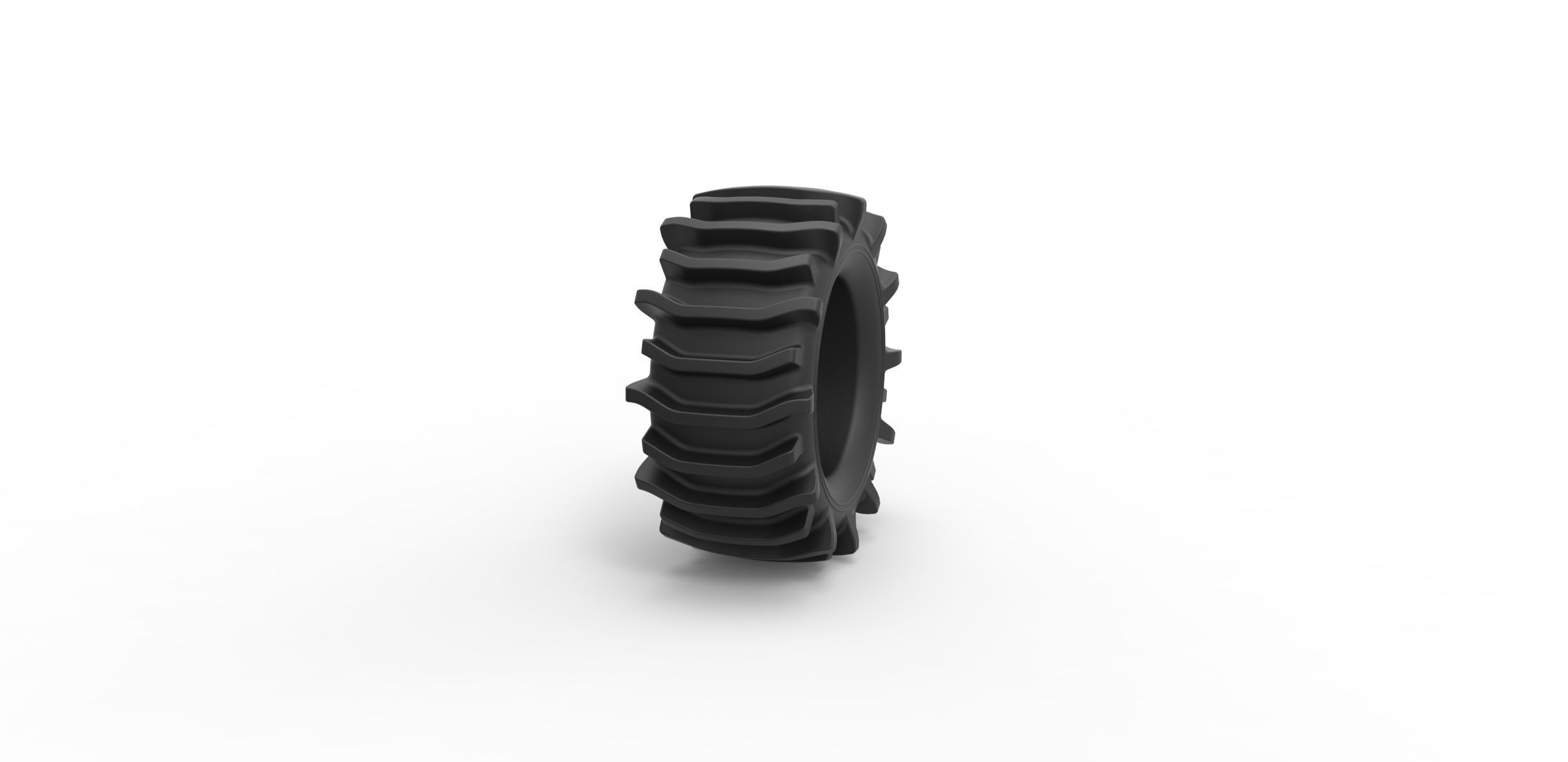 Offroad tire 21 Scale 1 to 25 3D print model_2