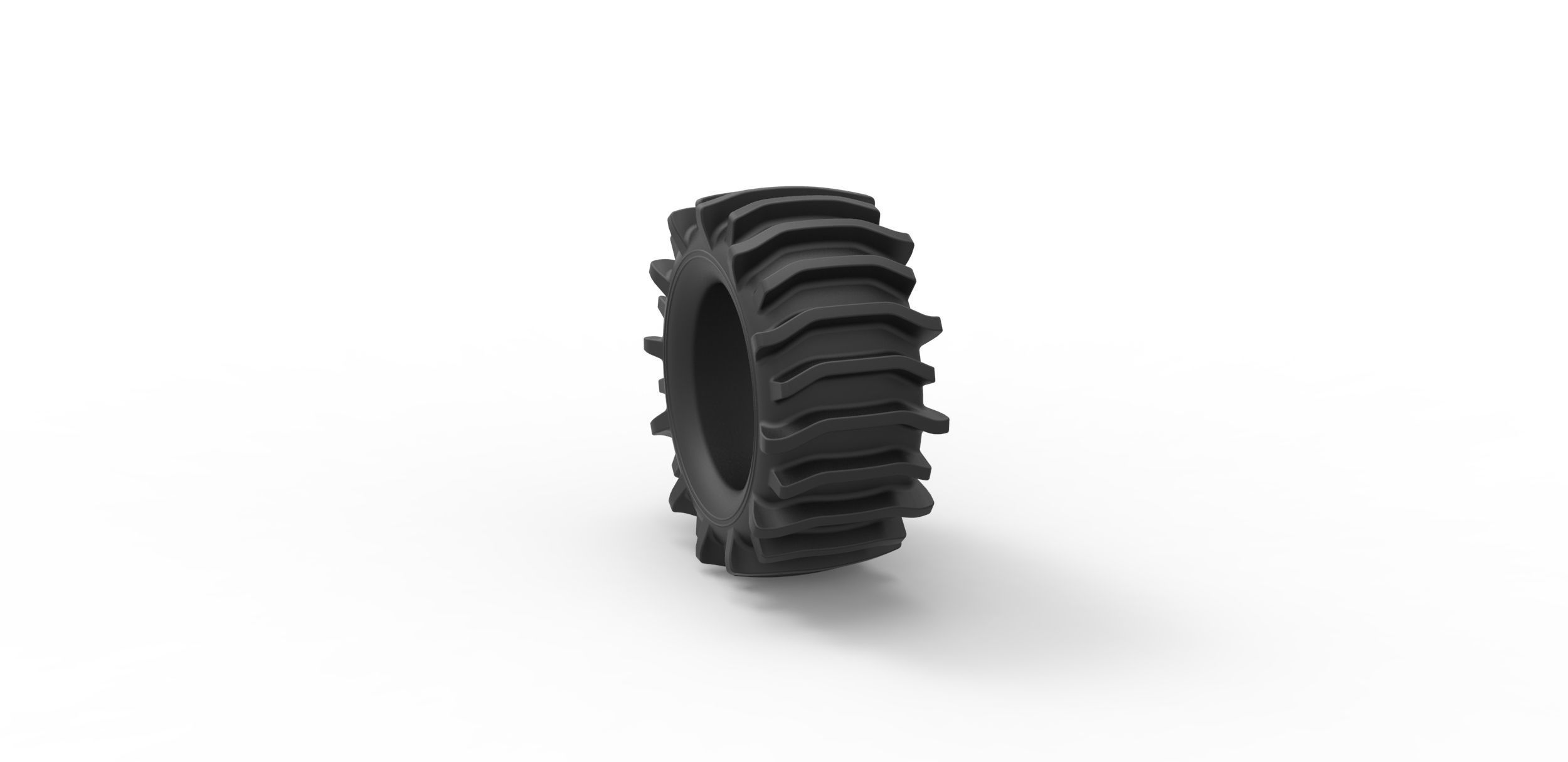 Offroad tire 21 Scale 1 to 25 3D print model_7