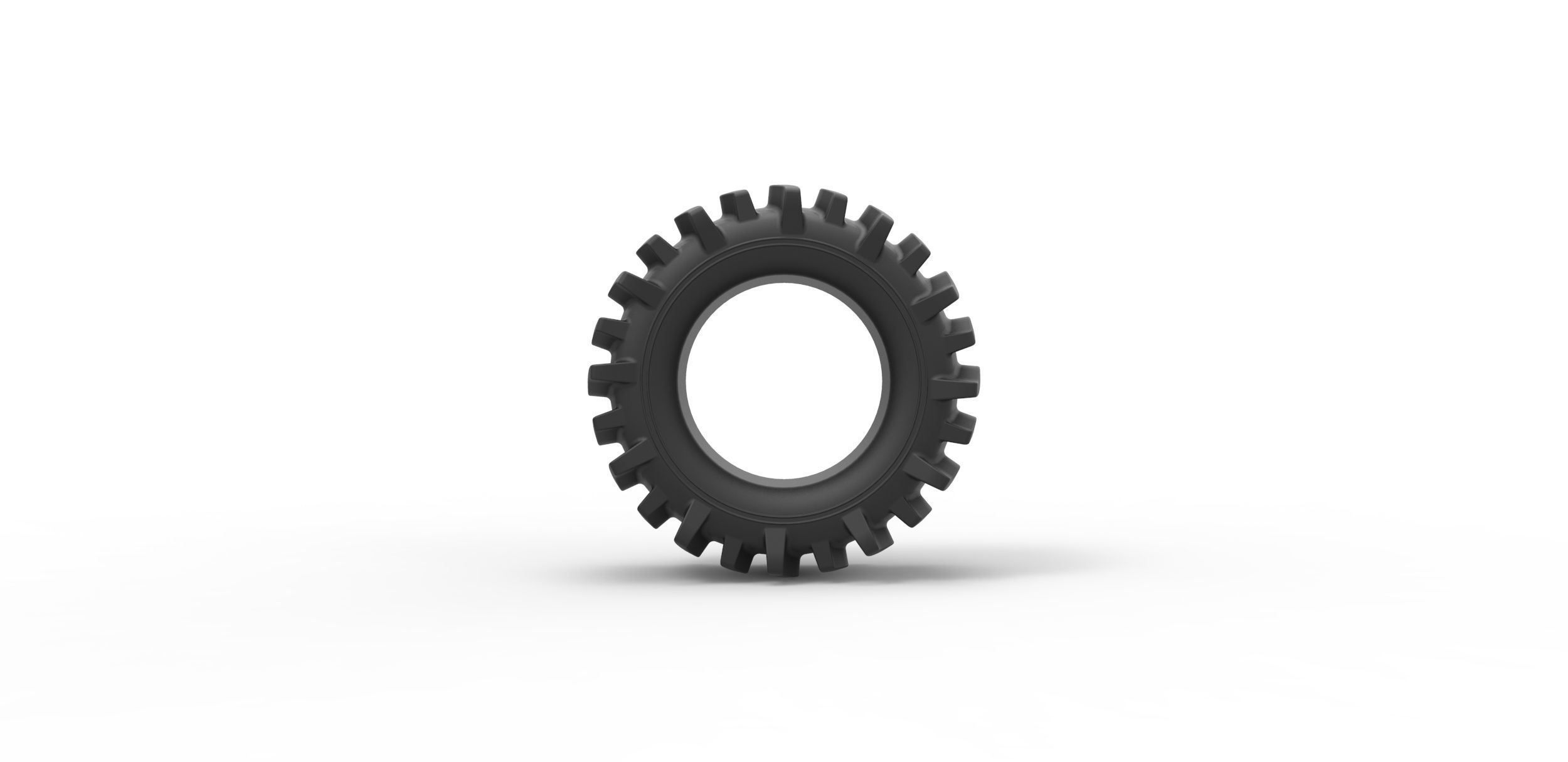 Offroad tire 21 Scale 1 to 25 3D print model_4