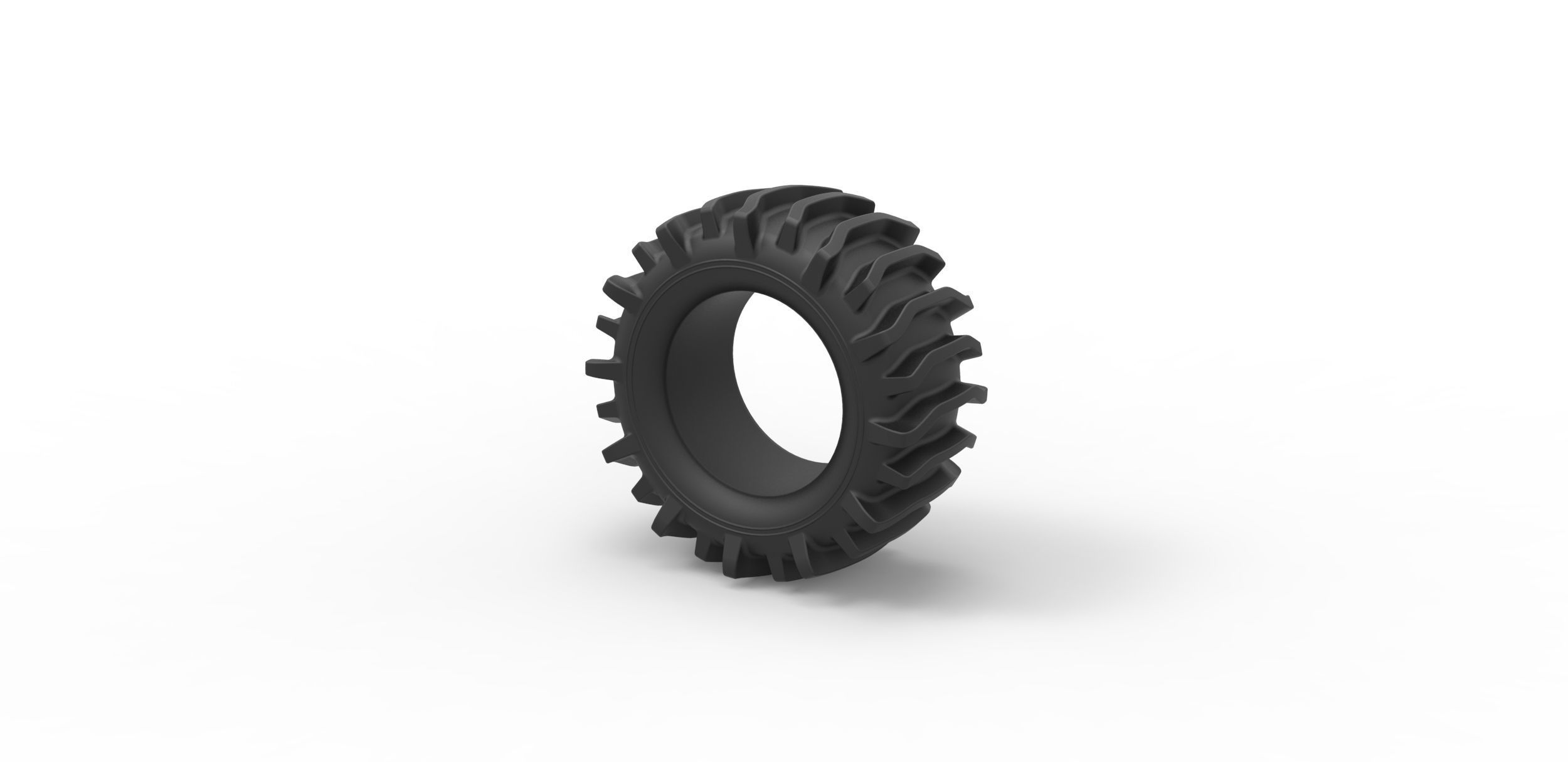 Offroad tire 21 Scale 1 to 25 3D print model_6