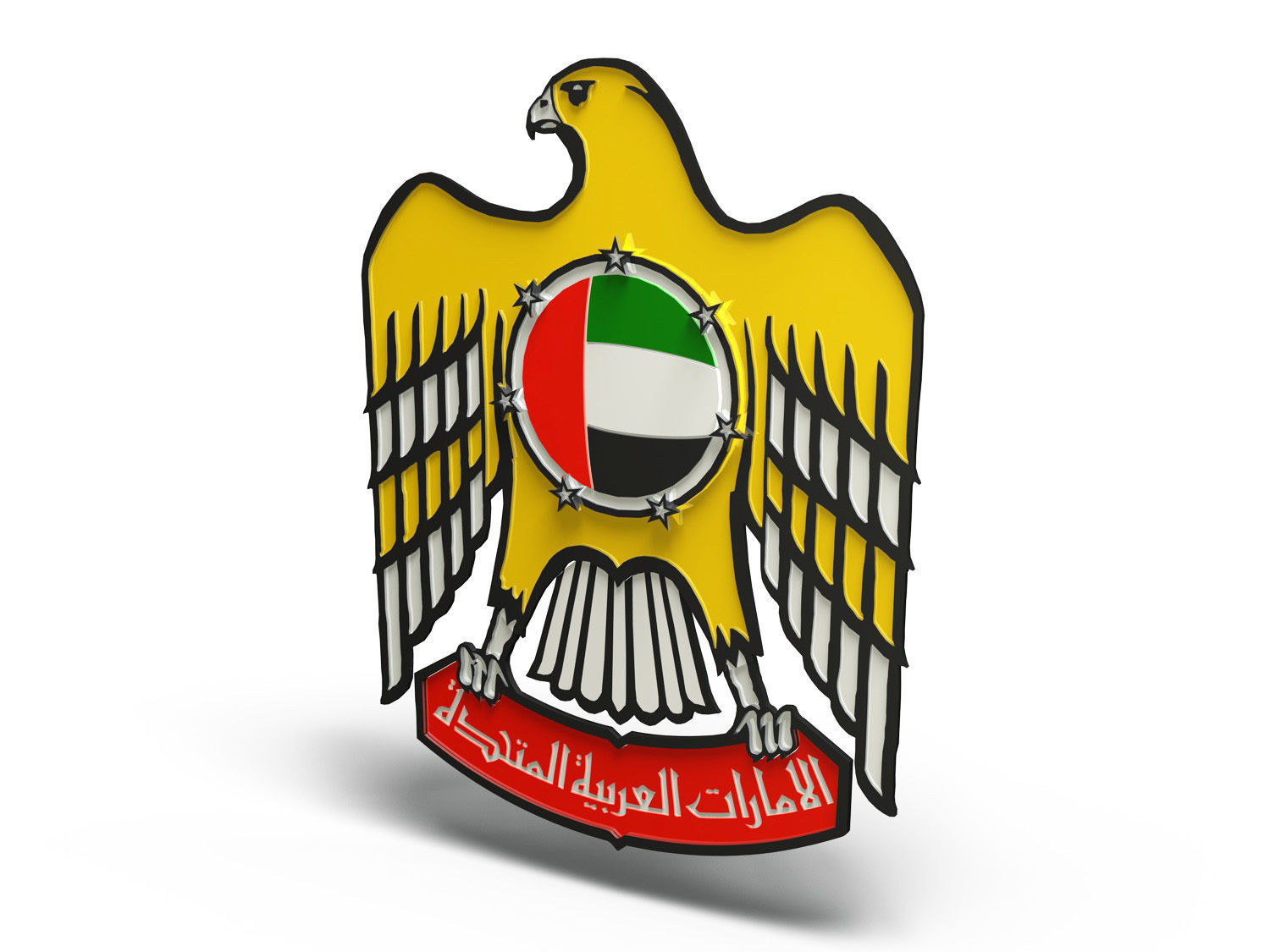 Emblem of the United Arab Emirates  3D model_2