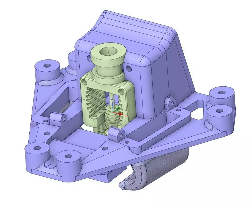 mosquito effector  V6 holder magballs 3D print model_0