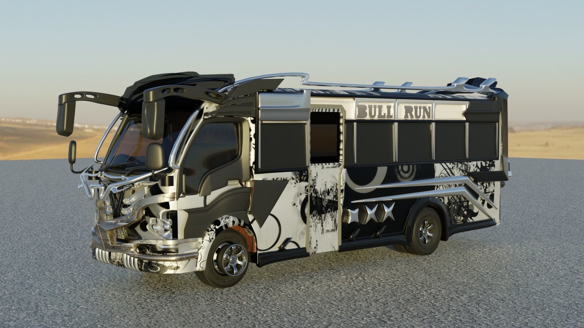bus matatu 3D model_13