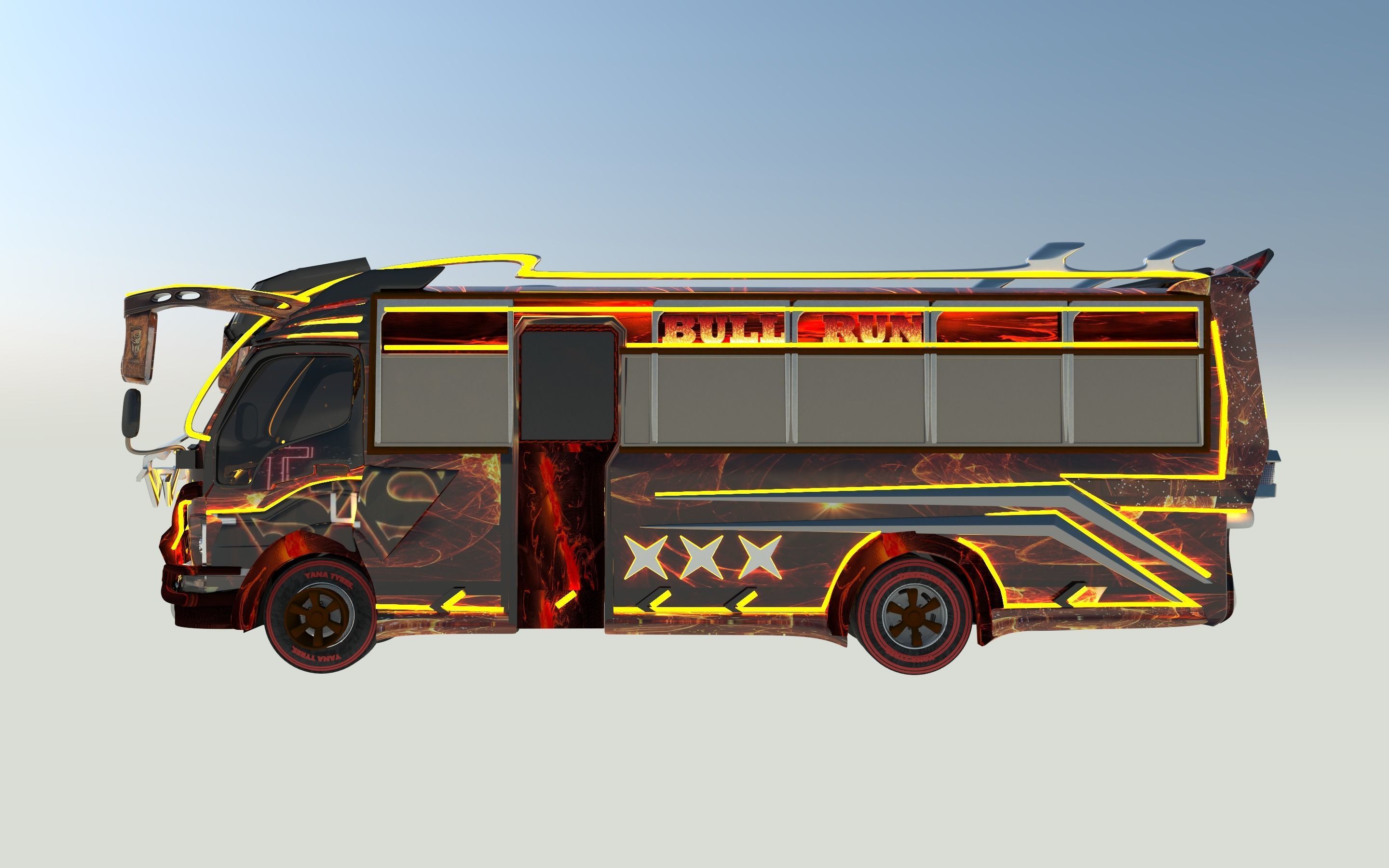 bus matatu 3D model_2