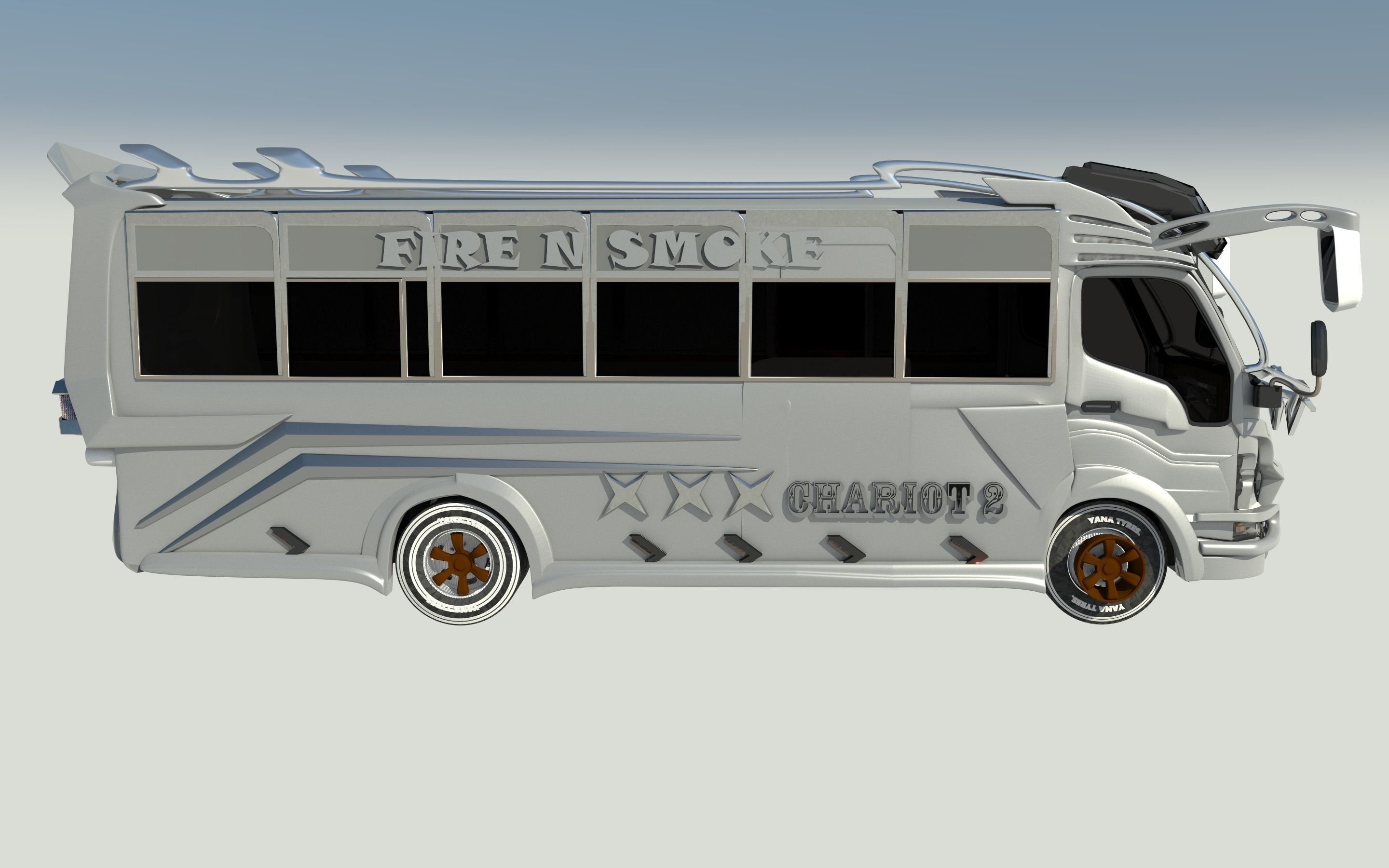 bus matatu 3D model_8