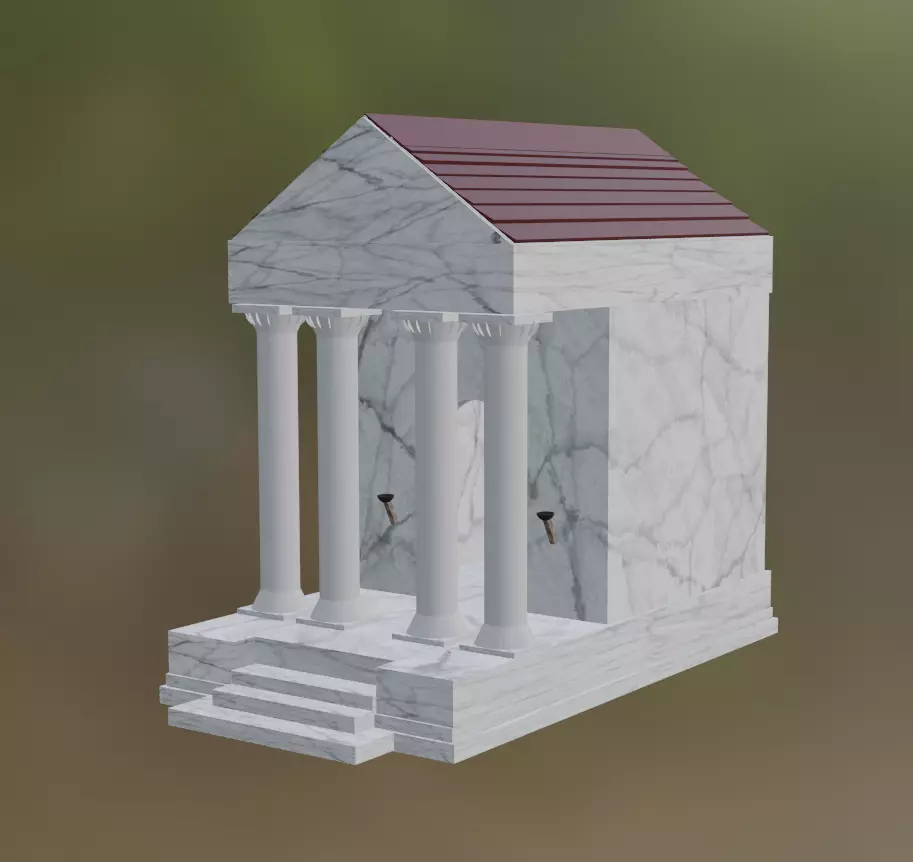 Roman Temple Free 3D model