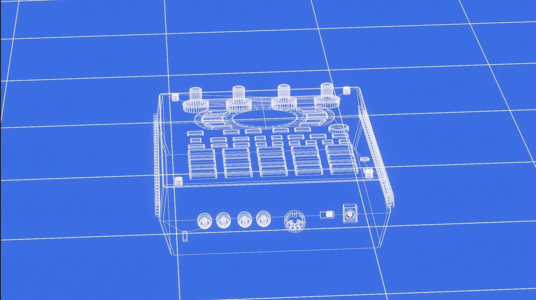 Roland SP 404 Low-poly 3D model_4