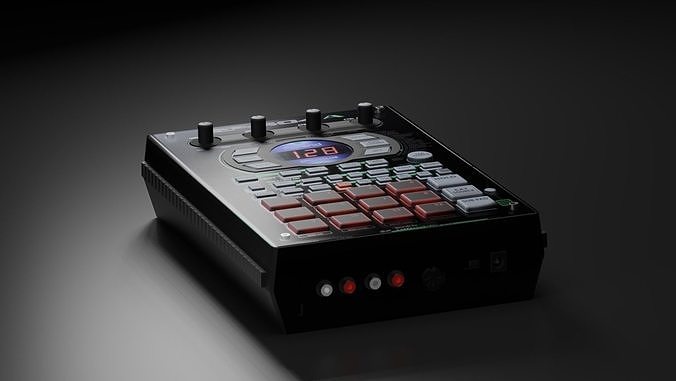 Roland SP 404 Low-poly 3D model