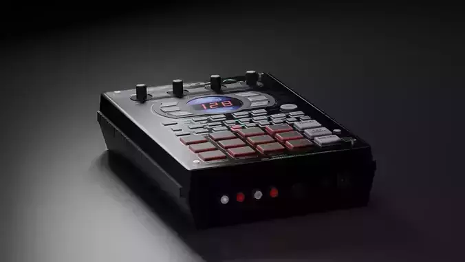 Roland SP 404 Low-poly 3D model