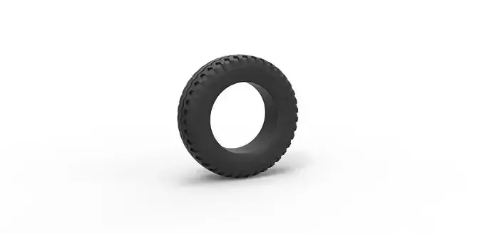 Offroad tire 23 Scale 1 to 10 3D print model