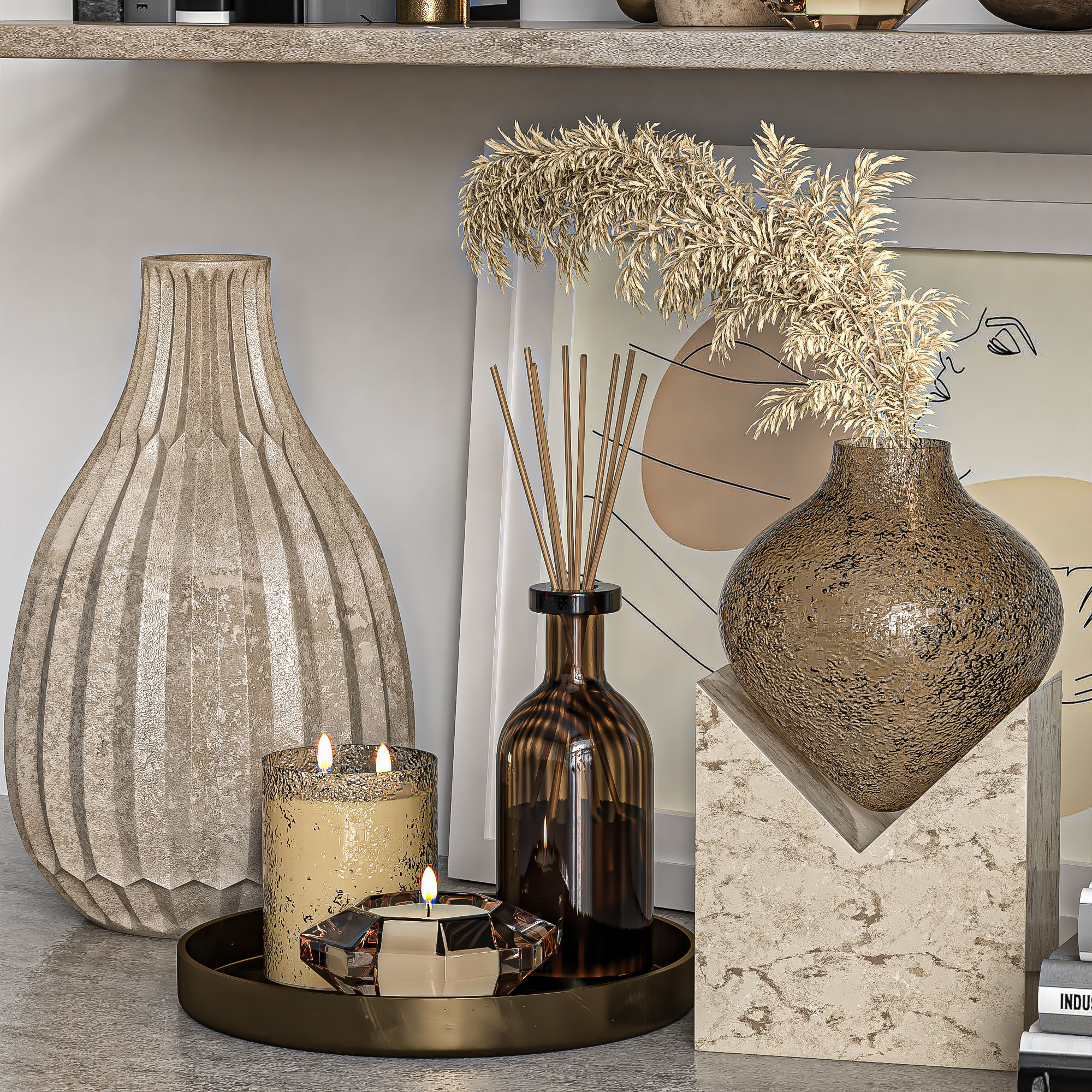 Decorative Set 14 3D model_2