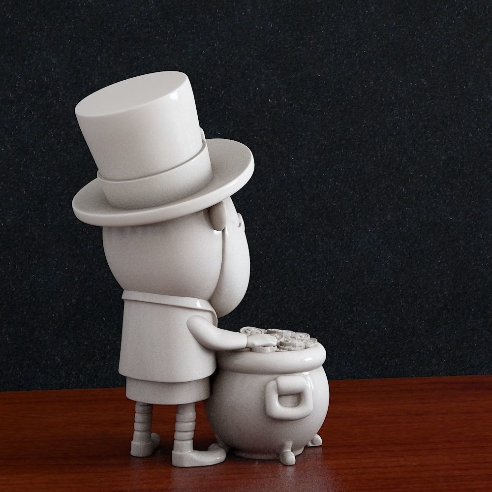 St Patrick Elf Treefoil 3D print model_4