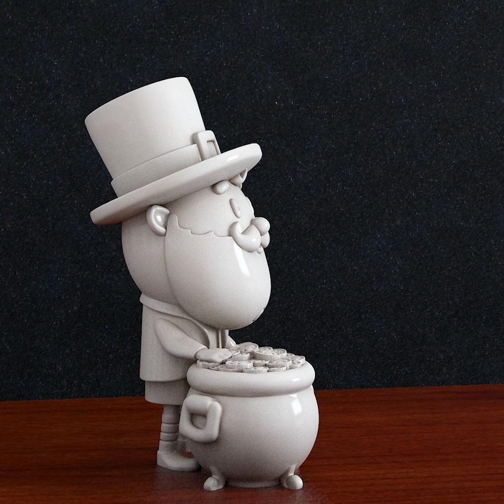 St Patrick Elf Treefoil 3D print model_3