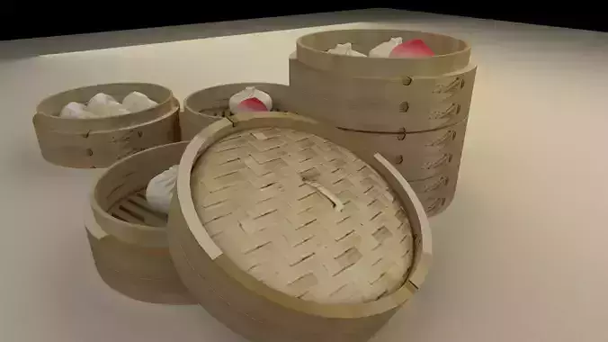 Chinese bamboo steamer 