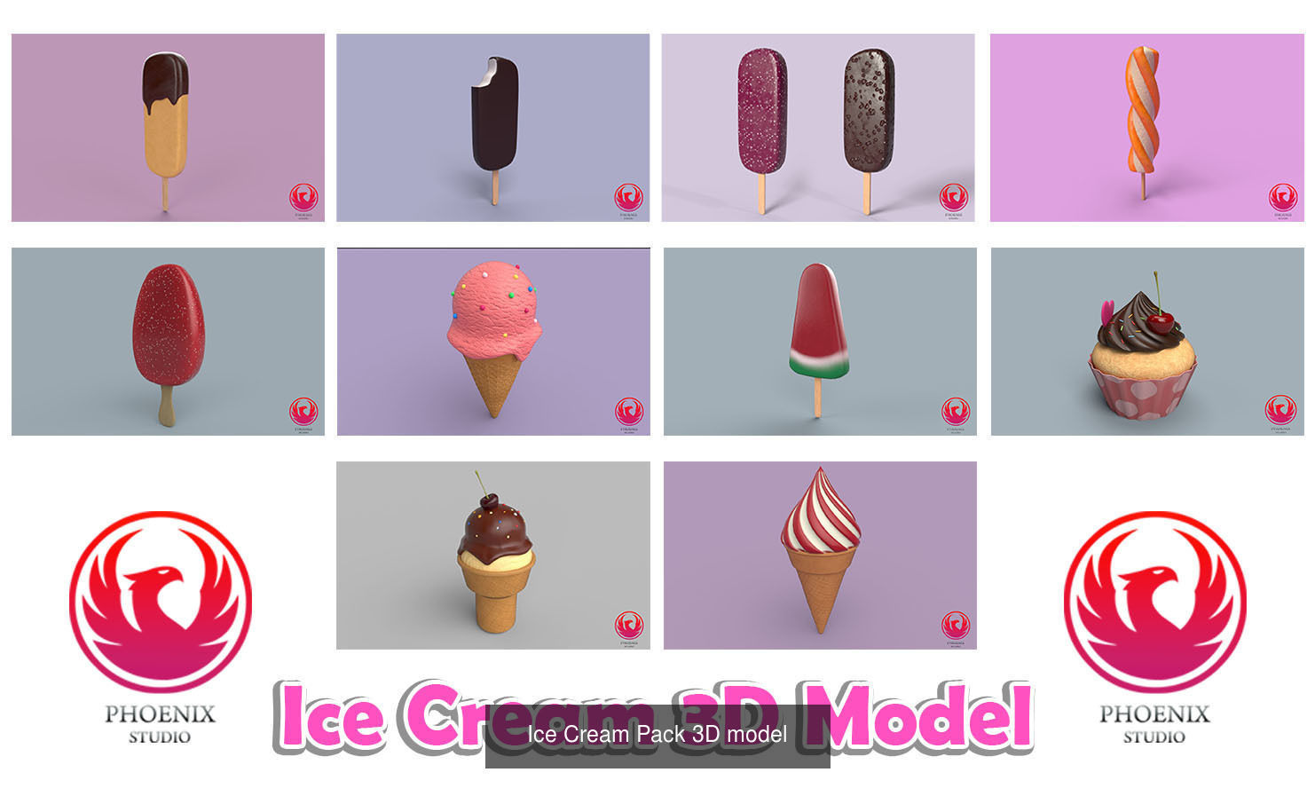 Lowpoly 3D Models Pack 3D Model Collection_1