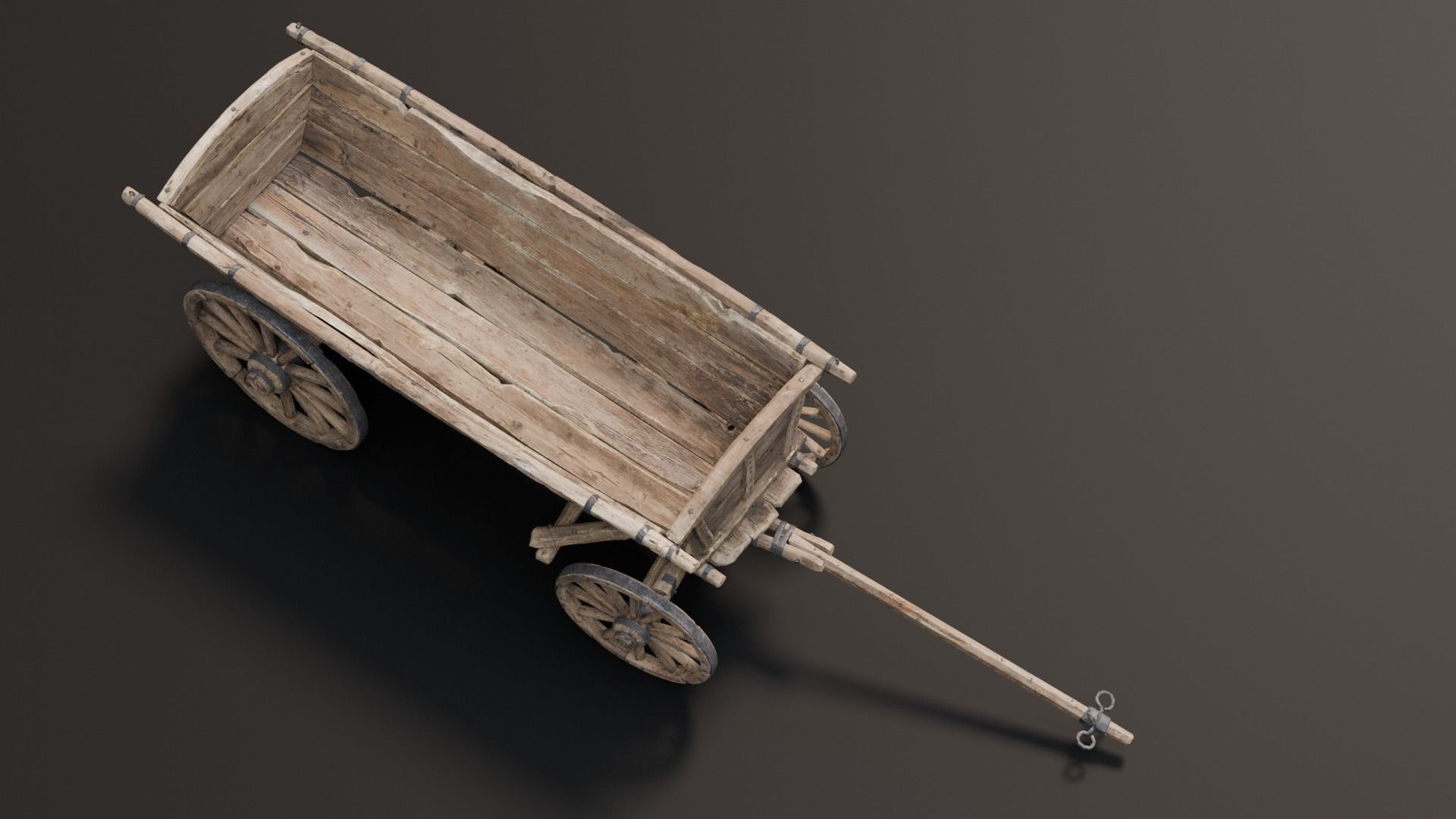 Wagon Medieval 3D model_8