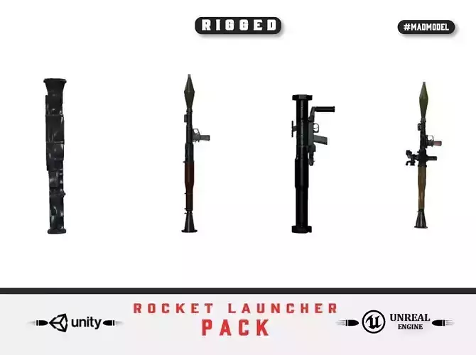guns rigged rocket launcher pack