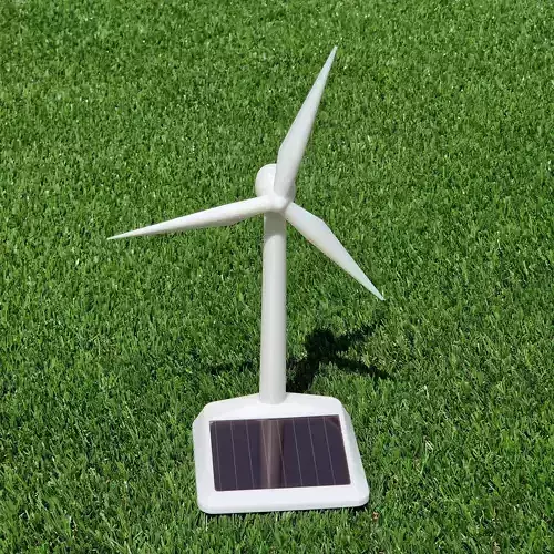 Solar-powered Windmill 3D print model