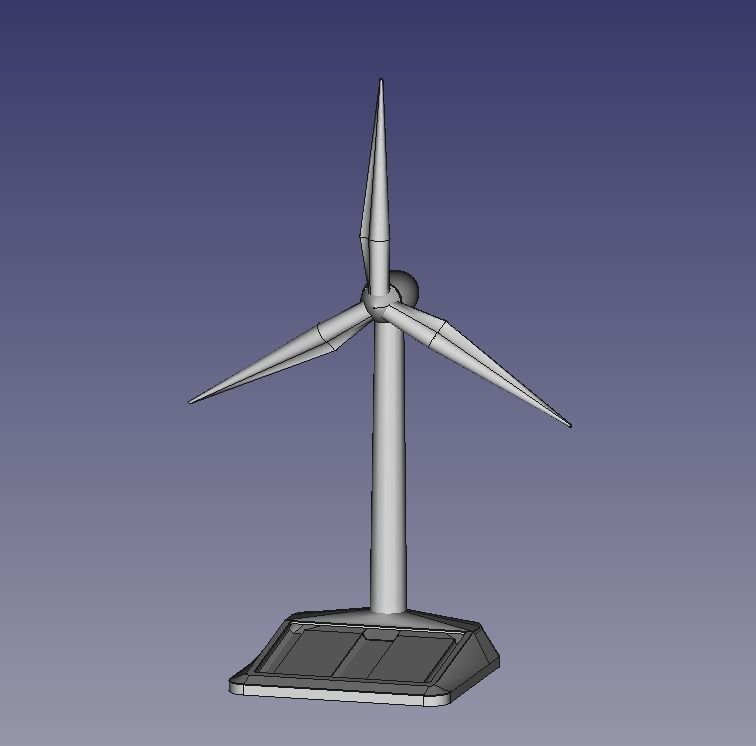 Solar-powered Windmill 3D print model_9