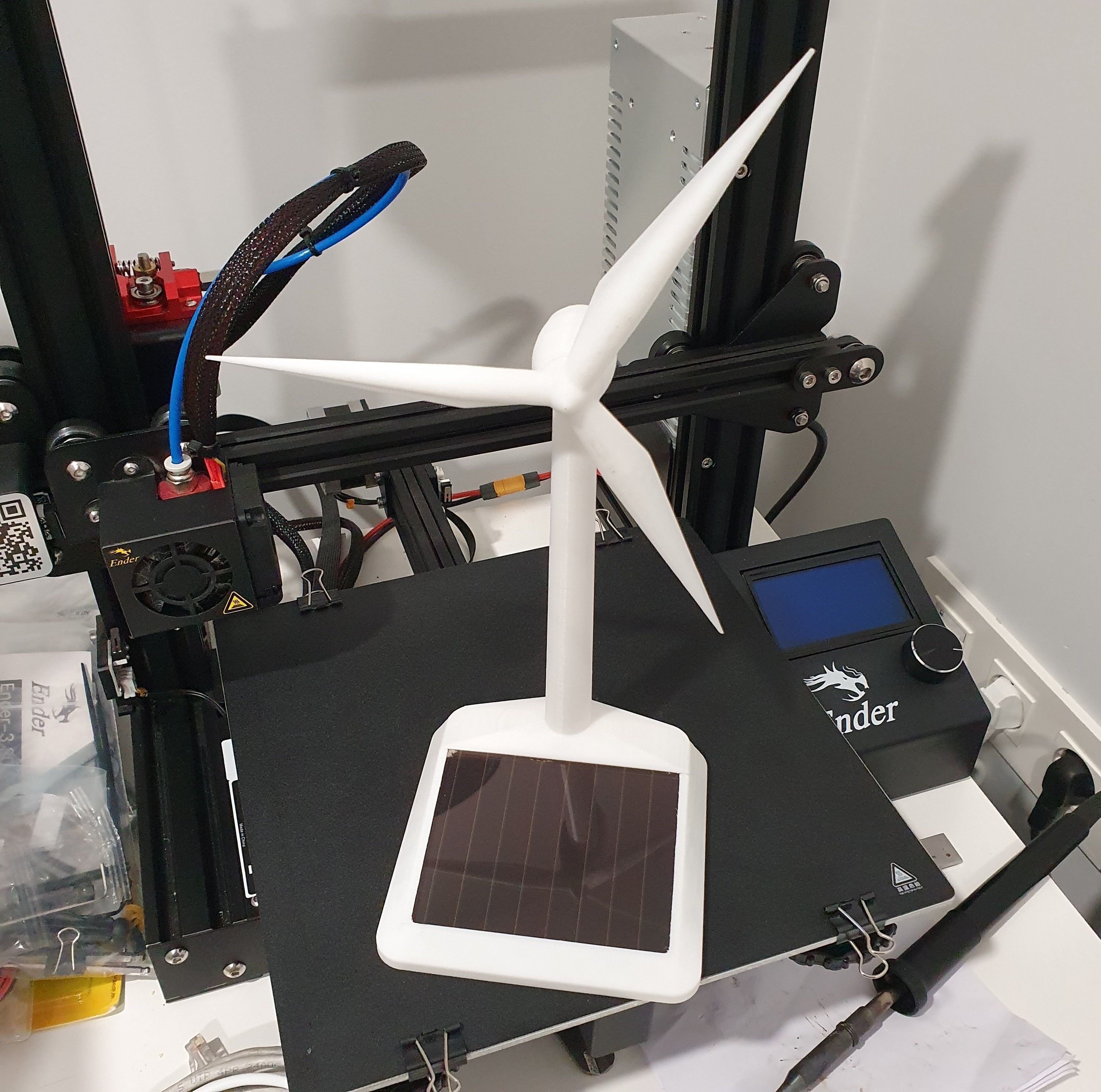 Solar-powered Windmill 3D print model_8