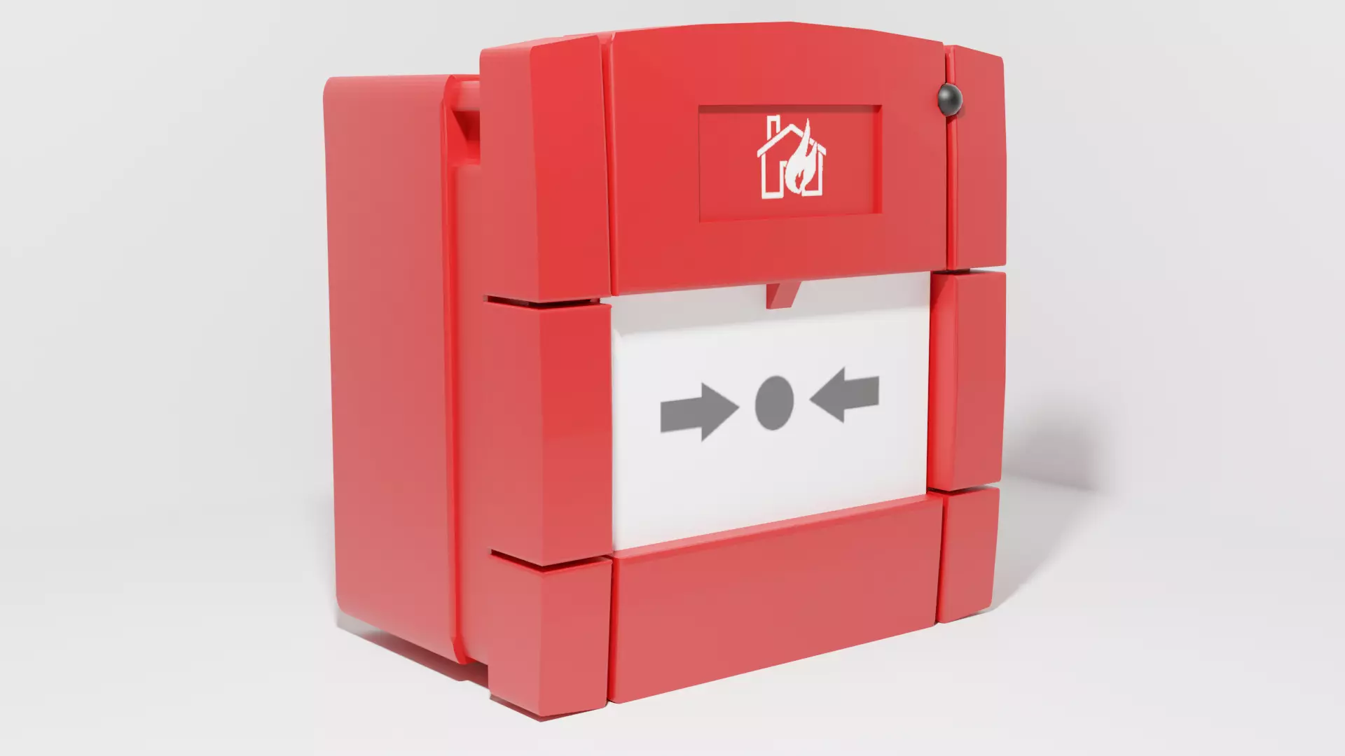 Fire Alarm Free low-poly 3D model_0