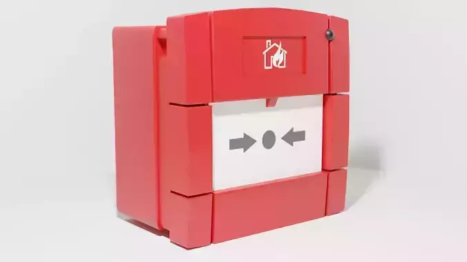 Fire Alarm Free low-poly 3D model
