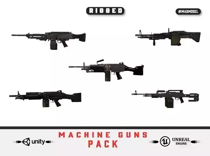 machines guns rigged pack