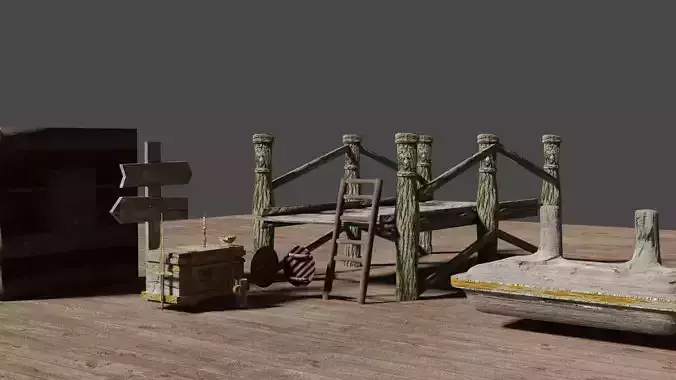 LowPoly MedievalPack V1 Free low-poly 3D model