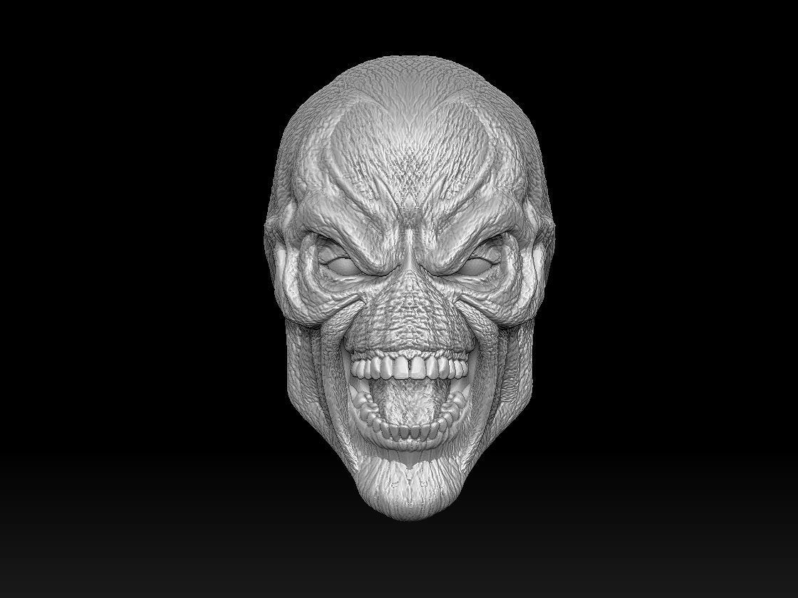 Spawn skull with different facial expressions 3D print model_3