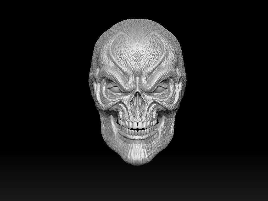 Spawn skull with different facial expressions 3D print model_7