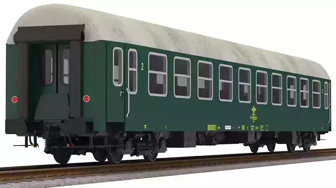 Ose Veb UIC-Y Passenger Train Car Green