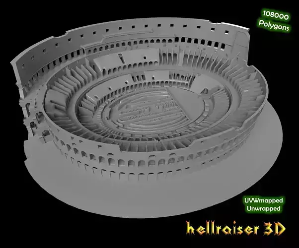 Colosseum Low-poly 3D model