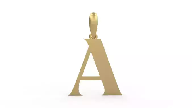 Initial Letters Pendant EVAGR5ANDE A