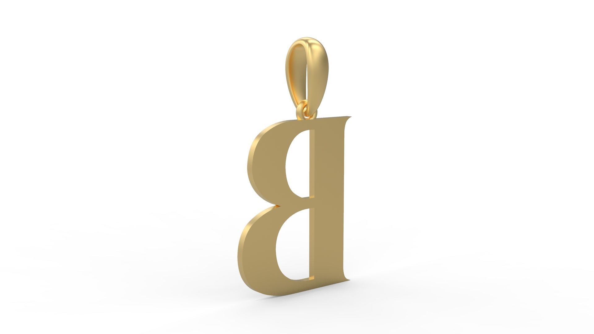 Initial Letters Pendant EVAGR5ANDE B 3D print model_3