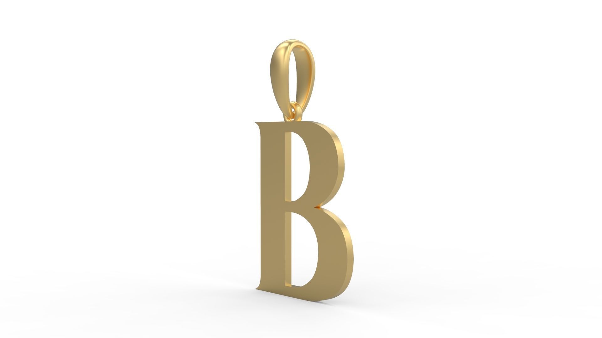 Initial Letters Pendant EVAGR5ANDE B 3D print model_1